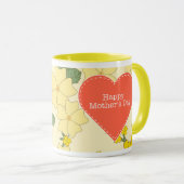 pastelcitroengeel Moederdag Mok (Voorkant rechts)