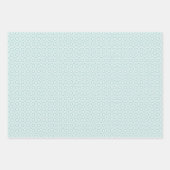 Pastelcombinatie van Retro Grijs, Mint, Geometrisc Inpakpapier Vel (Voorkant 2)
