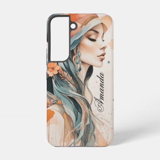 pasteldame samsung galaxy hoesje (Achterkant)