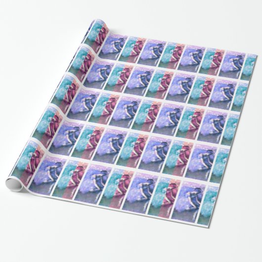 Pasteldansers Cadeaupapier (Uitgerold)