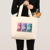 Pasteldansers Grote Tote Bag (Voorkant (product))