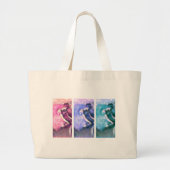 Pasteldansers Grote Tote Bag (Voorkant)