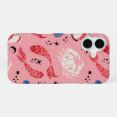 pasteldierenriemastrologie iPhone 16 hoesje (Achterkant horizontaal)
