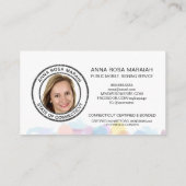 *~* Pasteldoether NOTAY FOTO Pen Signalerend midde Visitekaartje (Achterkant)