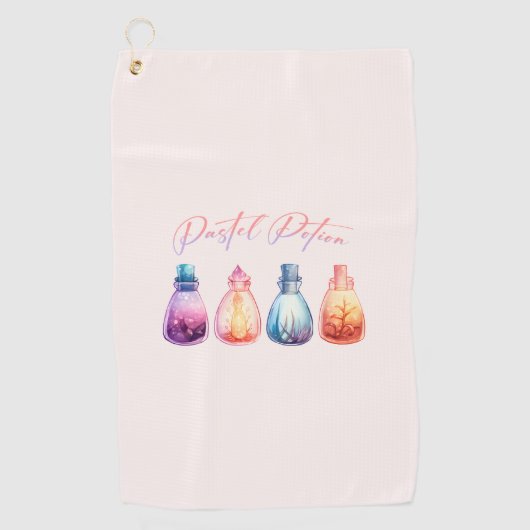 pasteldrank golfhanddoek (Voorkant)