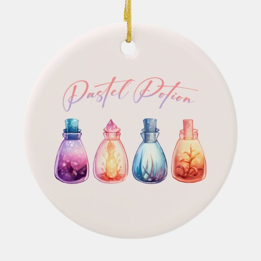 pasteldrank keramisch ornament (Achterkant)