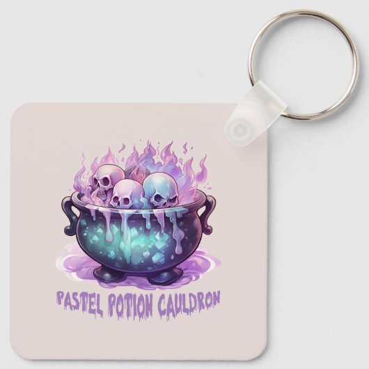 pasteldrankketel sleutelhanger (Achterkant)