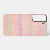 Pasteldriehoeken geometrische telefoonhoes samsung galaxy hoesje (Achterkant horizontaal)