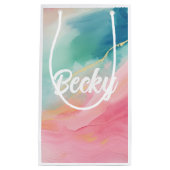 Pasteldromen: artistieke penseelstreken klein cadeauzakje (Voorkant)