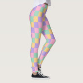 Pasteldromen schaakbordpatroon leggings (Rechts)