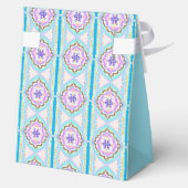 Pasteldroom Boho Geometrische Kaleidoscoop Bedankdoosjes (Achterkant)