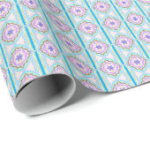 Pasteldroom Boho Geometrische Kaleidoscoop Cadeaupapier (Rol Hoek)