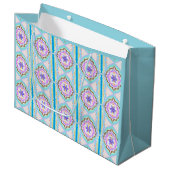 Pasteldroom Boho Geometrische Kaleidoscoop Groot Cadeauzakje (Voorkant Gekanteld)