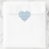 Pasteldroom Boho Geometrische Kaleidoscoop Hart Sticker (Tas)