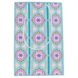 Pasteldroom Boho Geometrische Kaleidoscoop Medium Cadeauzakje