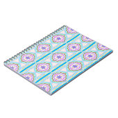 Pasteldroom Boho Geometrische Kaleidoscoop Notitieboek (Linkerzijde)