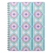 Pasteldroom Boho Geometrische Kaleidoscoop Notitieboek (Voorkant)