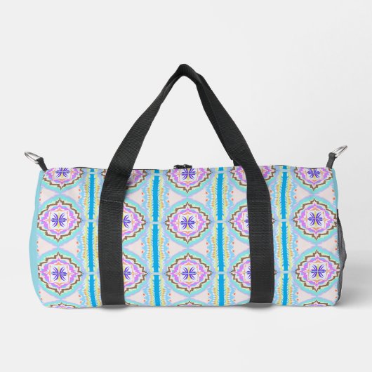 Pasteldroom Boho Geometrische Kaleidoscoop Plunjezak (Voorkant)