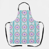 Pasteldroom Boho Geometrische Kaleidoscoop Schort (Voorkant)