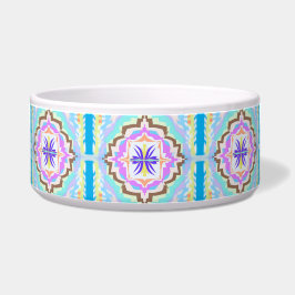 Pasteldroom Boho Geometrische Kaleidoscoop Voerbakje