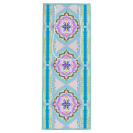 Pasteldroom Boho Geometrische Kaleidoscoop Wijn Cadeautas