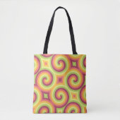 pasteldwarswervelingen tote bag (Voorkant)