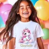 Pasteleenhoorn magische wolk t-shirt