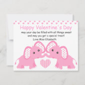 Pastelefhanten in roze! feestdagenkaart (Voorkant)