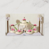 Pastelero de boda visitekaartje (Voorkant)