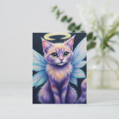 PastelFairyCat Briefkaart (Staand voorkant)