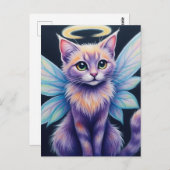 PastelFairyCat Briefkaart (Voorkant / Achterkant)