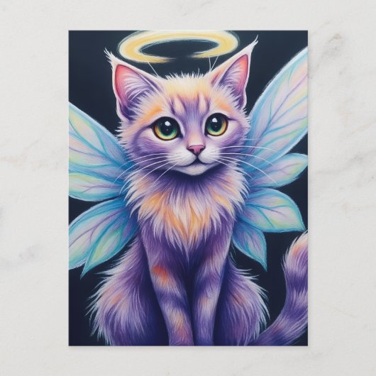 PastelFairyCat Briefkaart (Voorkant)