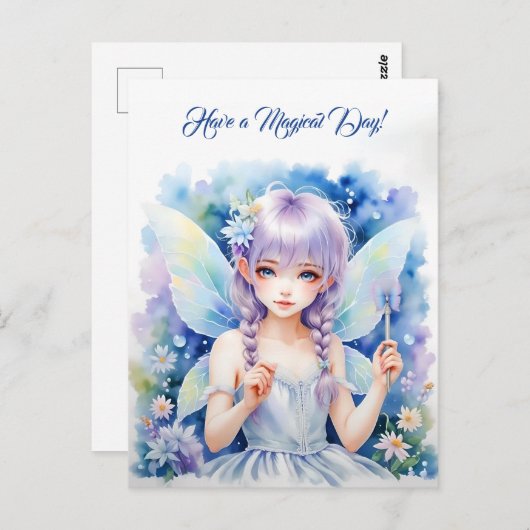  pastelfee briefkaart (Voorkant / Achterkant)