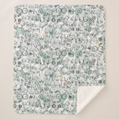 pastelfeministische borst sherpa deken (Voorkant)