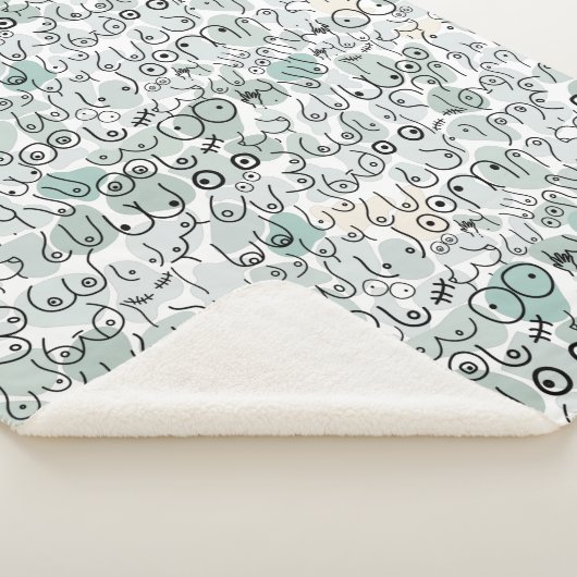 pastelfeministische borst sherpa deken (3/4)