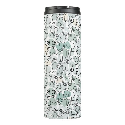 pastelfeministische borst thermosbeker (Achterkant)