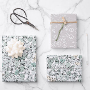 pastelfeministische borstimplantaten inpakpapier vel