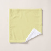 pastelgeel gepersonaliseerde badset bad handdoek (Wasdoekje)
