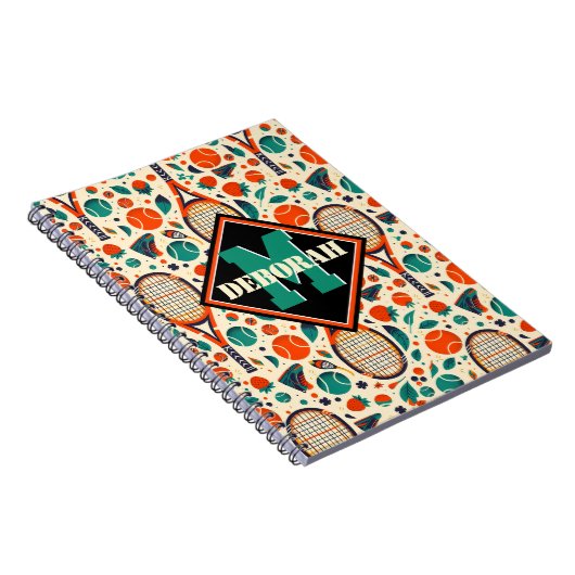 Pastelgeel 🎾 tennisgenot🎾 notitieboek (Rechterzijde)