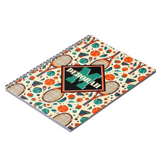 Pastelgeel 🎾 tennisgenot🎾 notitieboek (Linkerzijde)