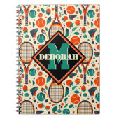 Pastelgeel 🎾 tennisgenot🎾 notitieboek (Voorkant)