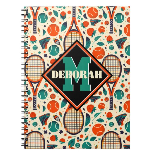 Pastelgeel 🎾 tennisgenot🎾 notitieboek (Voorkant)