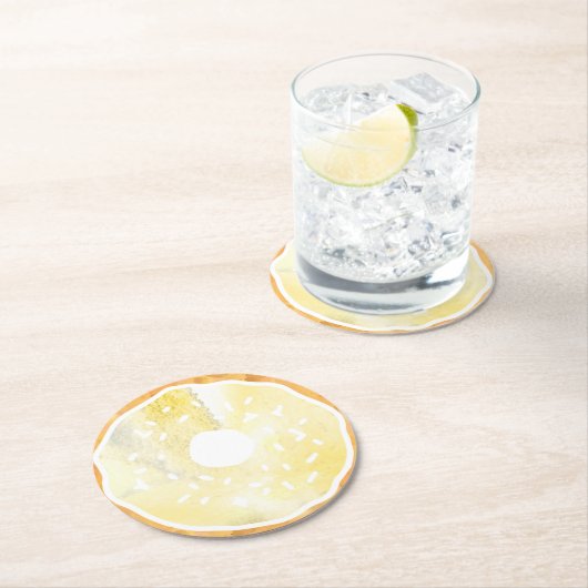 Pastelgele donut Onderzetters (Insitu)