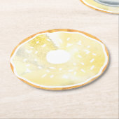Pastelgele donut Onderzetters (Gebogen)