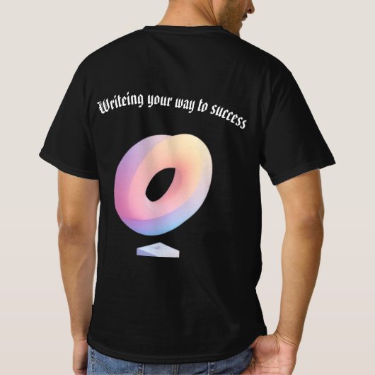 pastelgeometrische structuur t-shirt (Achterkant)