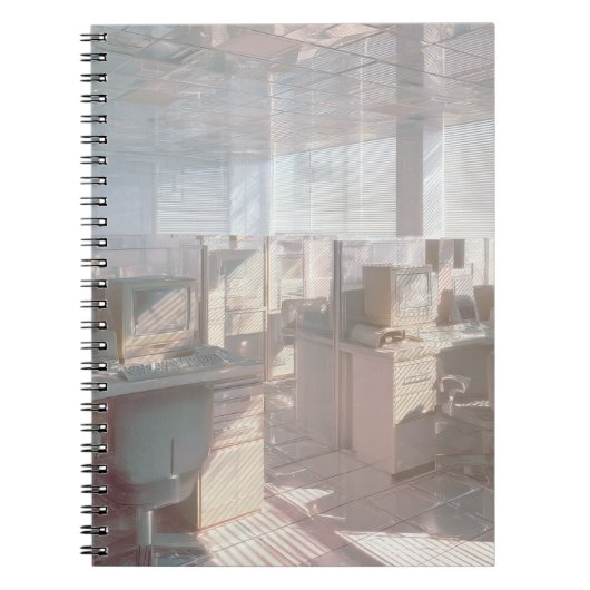 Pastelglas Retro Kantoor Notitieboek (Voorkant)