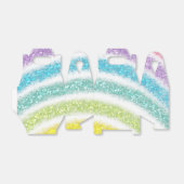 pastelglitterregenboog bedankdoosjes (Uitgevouwen)