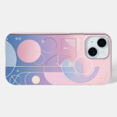 pastelgradiënt geometrisch Case-Mate iPhone case (Achterkant (horizontaal))