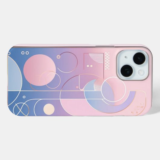 pastelgradiënt geometrisch Case-Mate iPhone case (Achterkant (horizontaal))