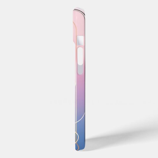 pastelgradiënt geometrisch Case-Mate iPhone case (Achterkant / Links)